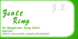 zsolt ring business card